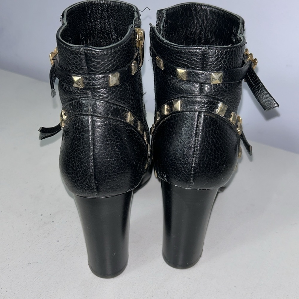 Jay & Dee Black Leather Boots Size 8.5 - Picture 7 of 11